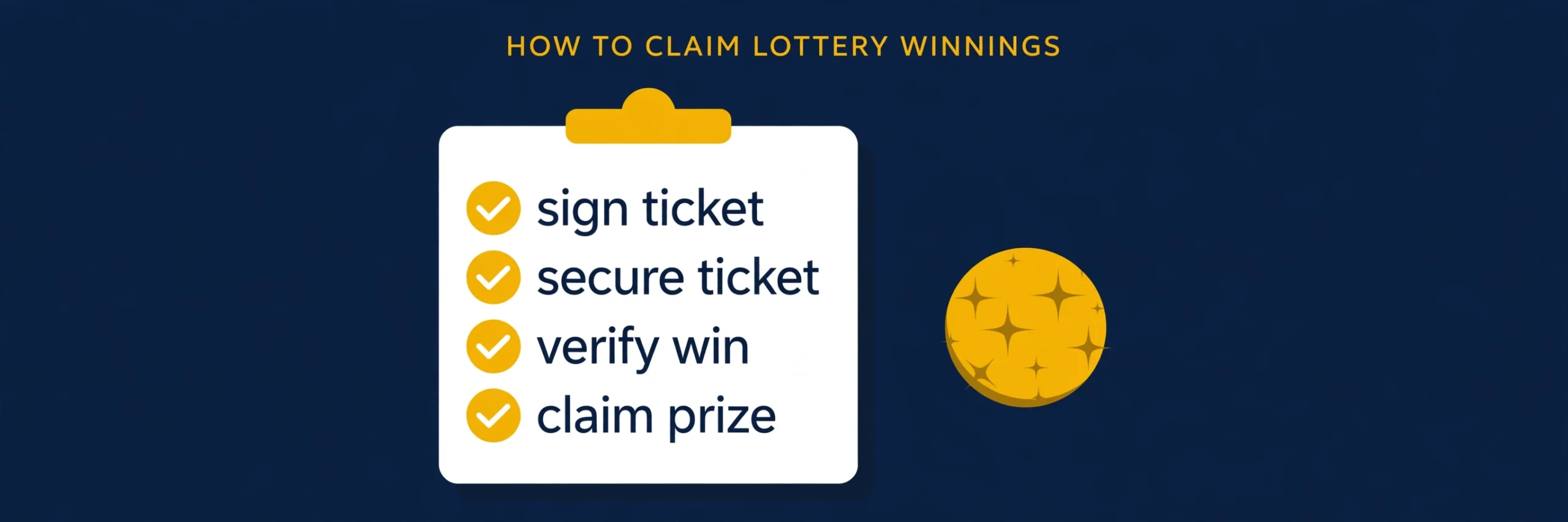 How to claim lottery winnings infographic